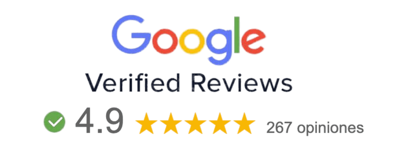 Google Verified Reviews 4,9